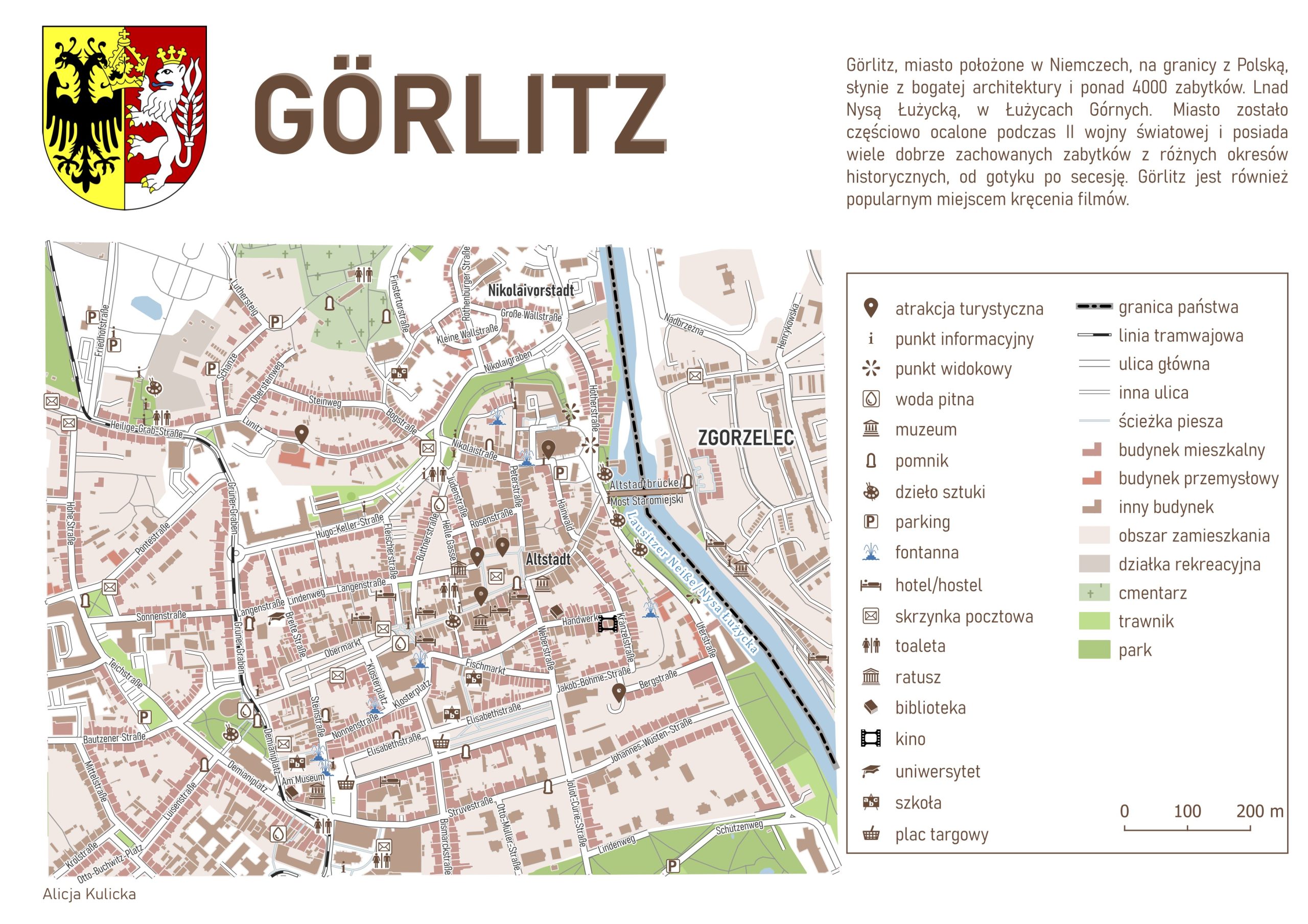 Redakcja planów miast – przykład pracy